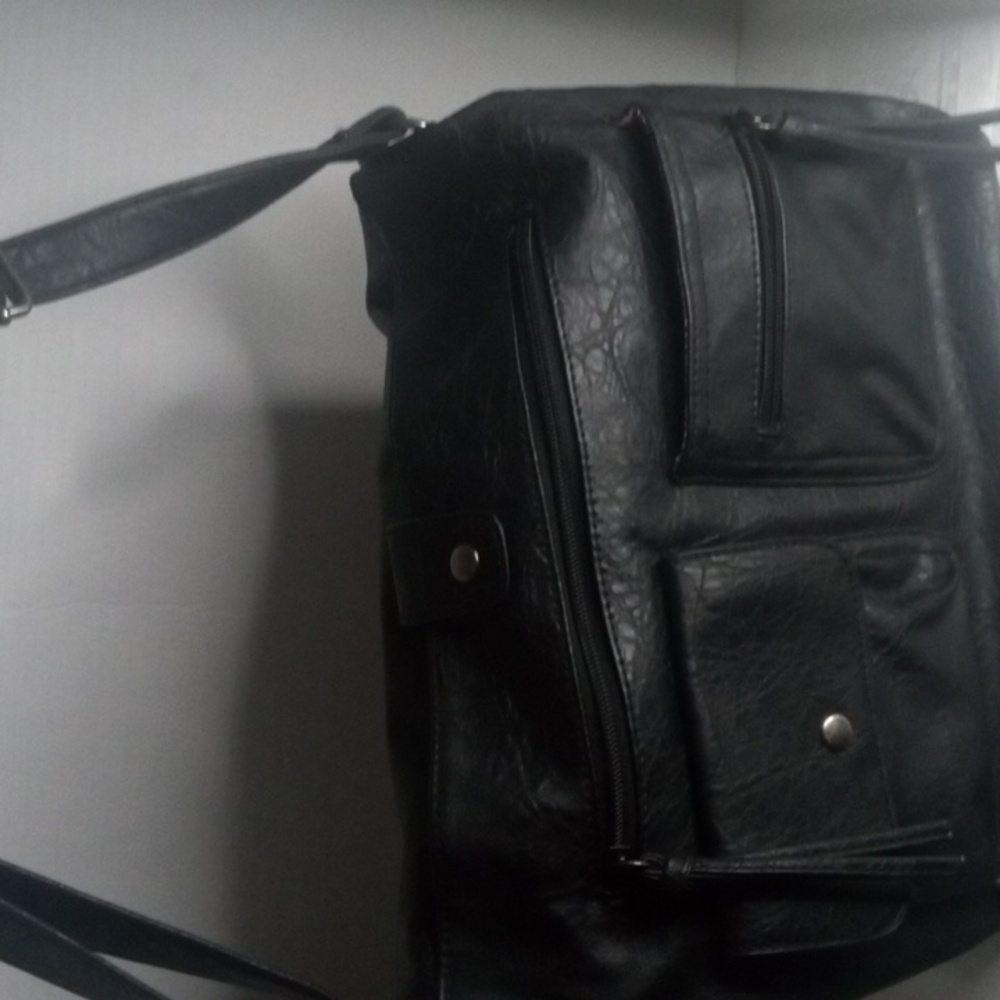 American Eagle Extra Deep Cross Body Bag Faux Leather